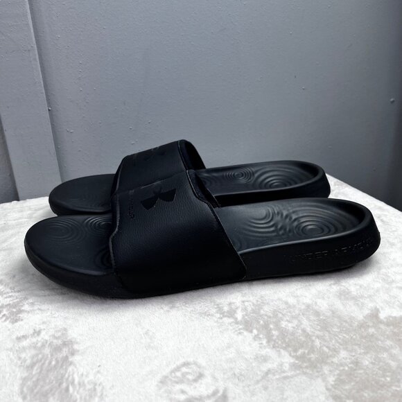 Under Armour Ignite Select Slides size 17 Men Black Sport Sandals Slip On - Picture 2 of 7